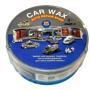 Car Wax Auto Repair Shop Police Playset Sealed Realistic Mini Accessories Gift